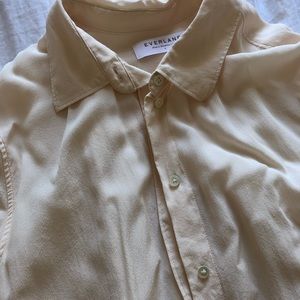 Everlane clean silk relaxed shirt